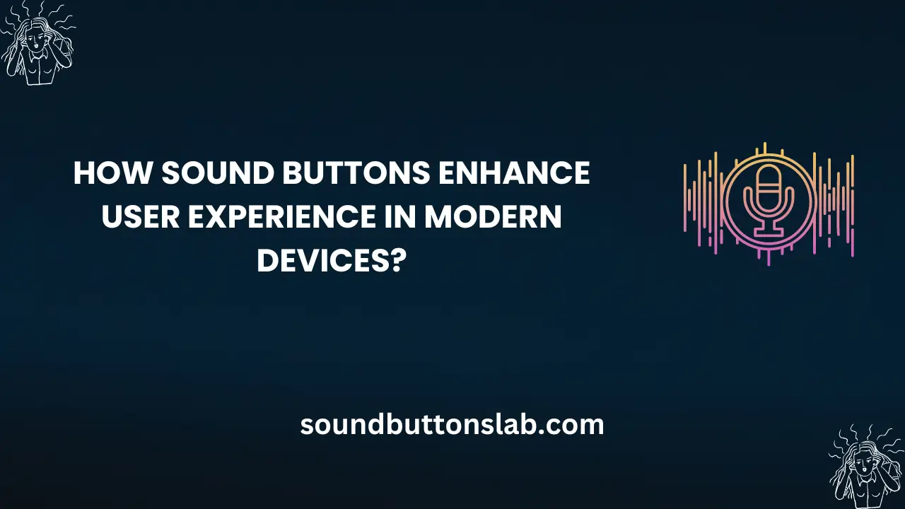 How Sound Buttons Enhance User Experience in Modern Devices?