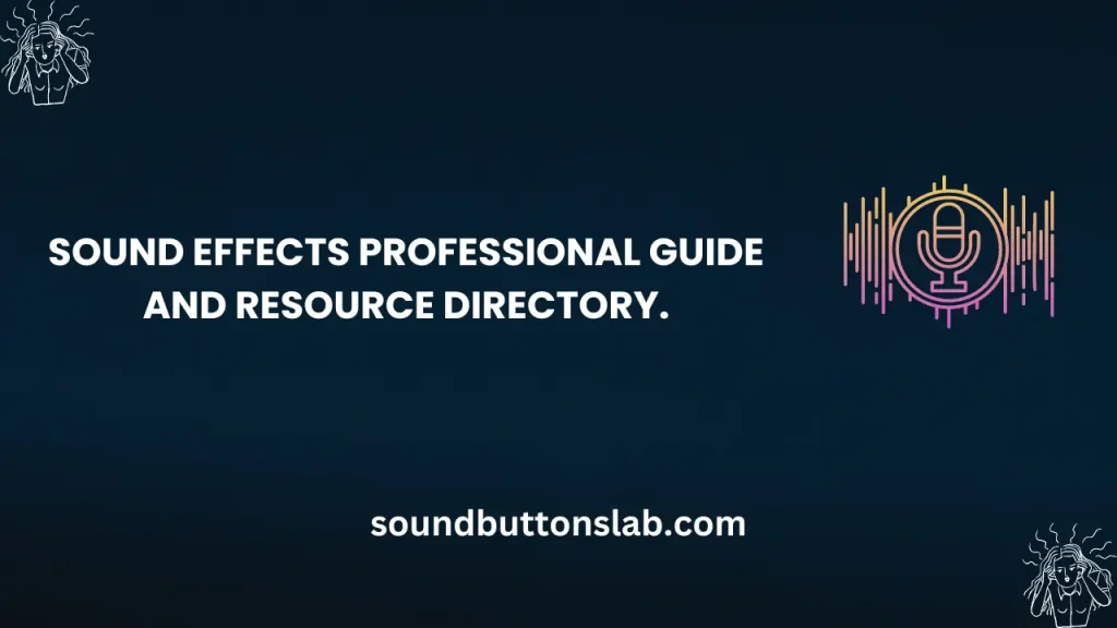 Sound Effects Professional Guide and Resource Directory.