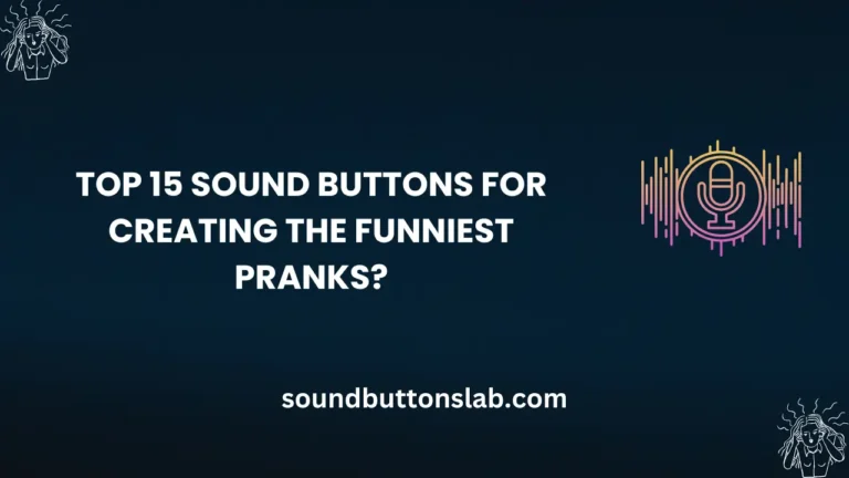 Top 15 Sound Buttons for Creating the Funniest Pranks